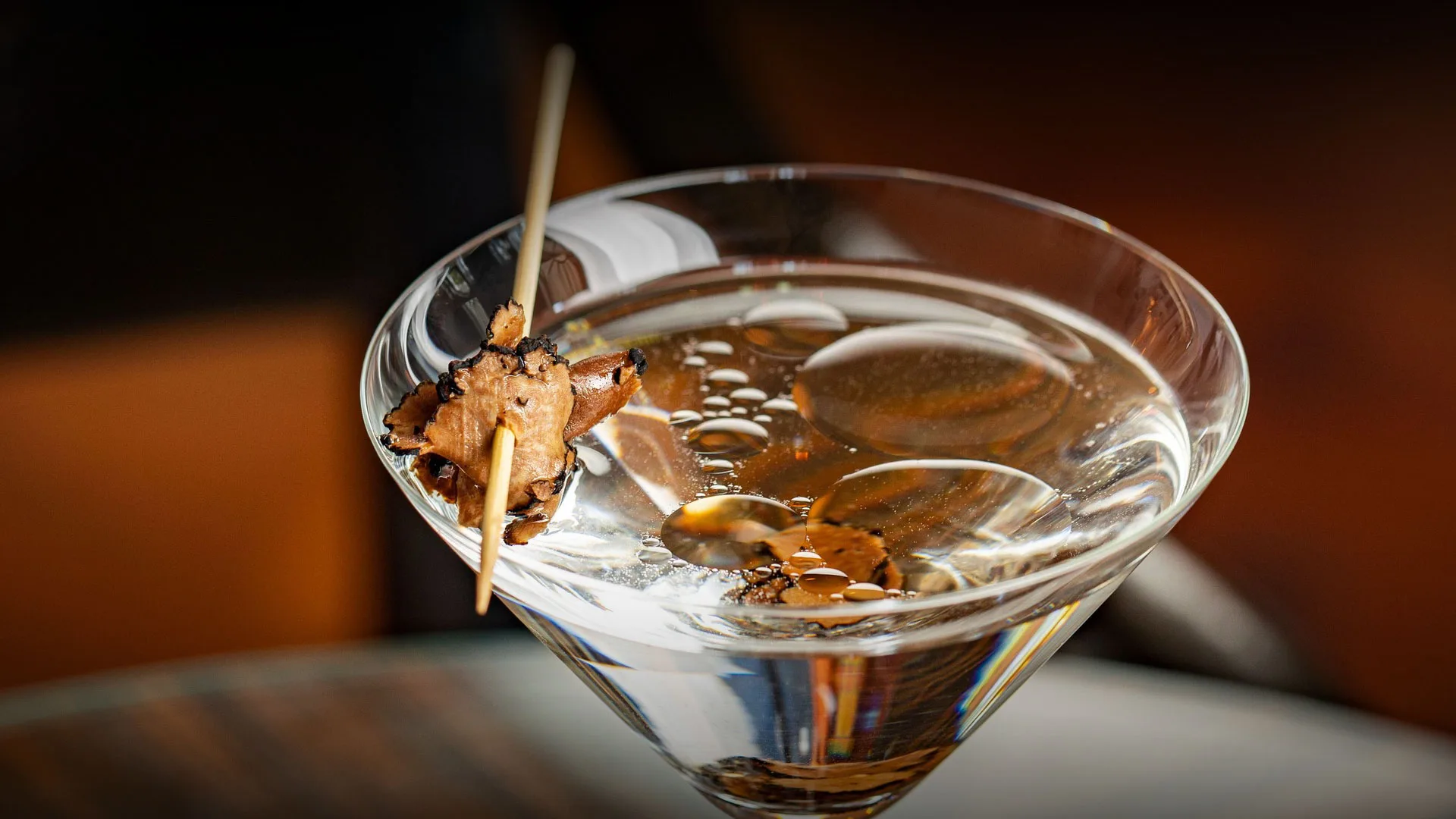Signature cocktail served at Four Seasons Ocean Club, Bahamas